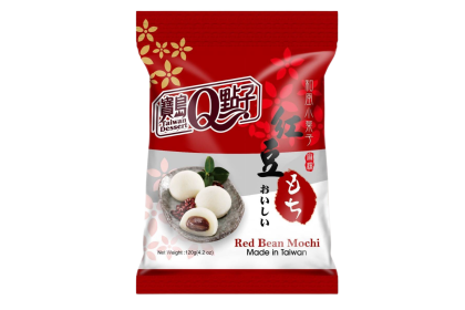 Taiwan Mochi Red Bean 宝岛q点子麻薯红豆 120gm（VIP会员价：RM6.50）